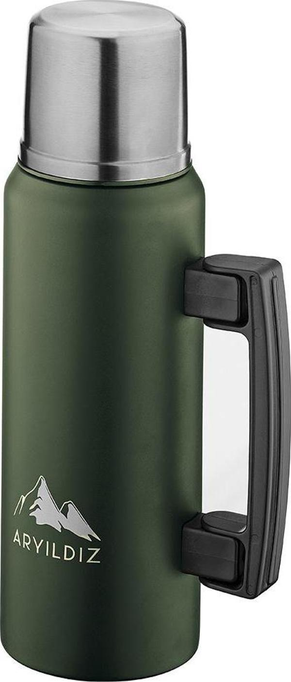 Aryıldız Nature Camp Taşınabilir Termos Yeşil 1 Litre - Image 1