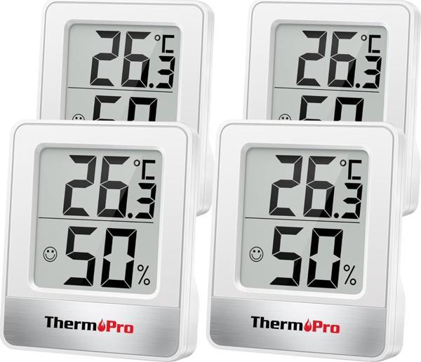 ThermoPro TP49W Mini İç Mekan Dijital Sıcaklık ve Nem Ölçer Termometre 4 Adet - Image 1