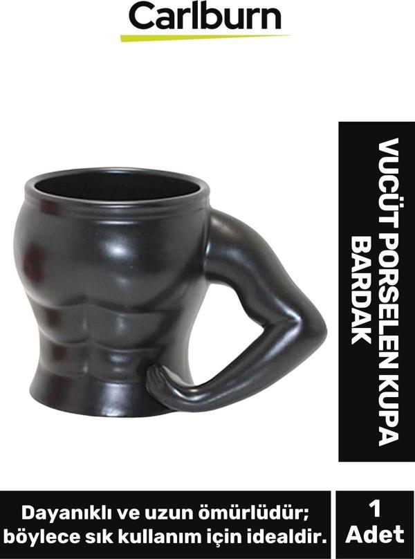 Özel Tasarım Dekoratif Şık Hediyelik Sevgili Arkadaş Vucüt Porselen Kupa Bardak 10*14 Cm - Image 1