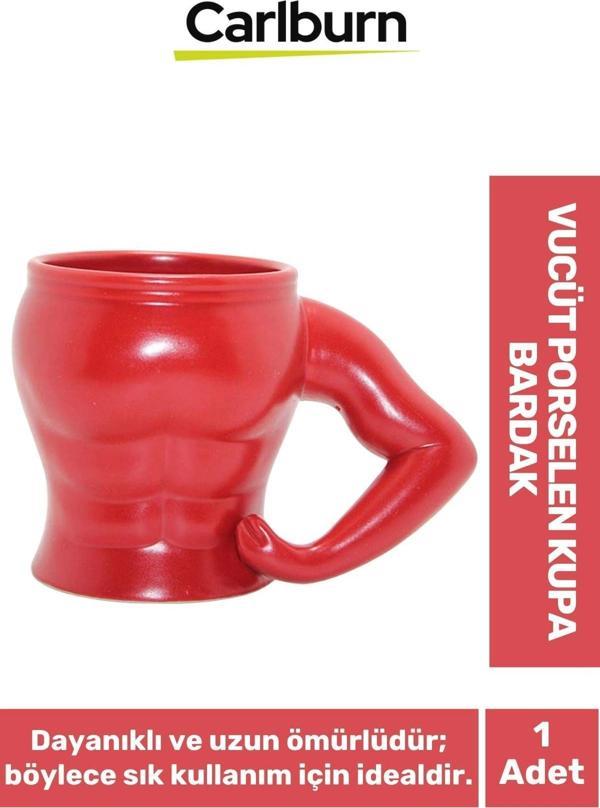 Özel Tasarım Dekoratif Şık Hediyelik Sevgili Arkadaş Vücut Porselen Kupa Bardak 10*14 Cm - Image 1