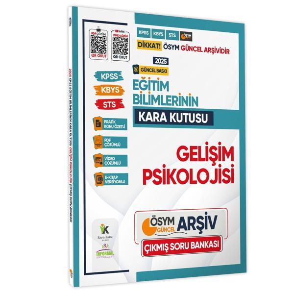 2025 MEB-AGS Eğitim Bilimlerinin Kara Kutusu GELİŞİM PSİKOLOJİSİ Çıkmış Soru Bankası Konu Ö. Çözümlü - Karakutu Yayınları - Image 1