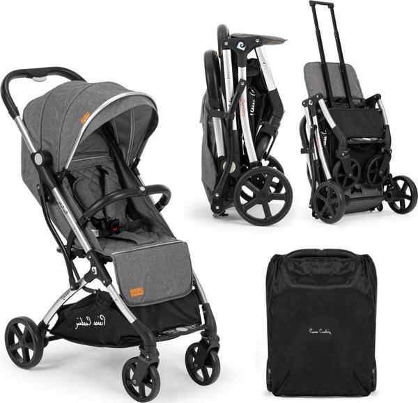 Pierre Cardin Capsule Kabin Boy Bebek Arabası Füme - Image 1
