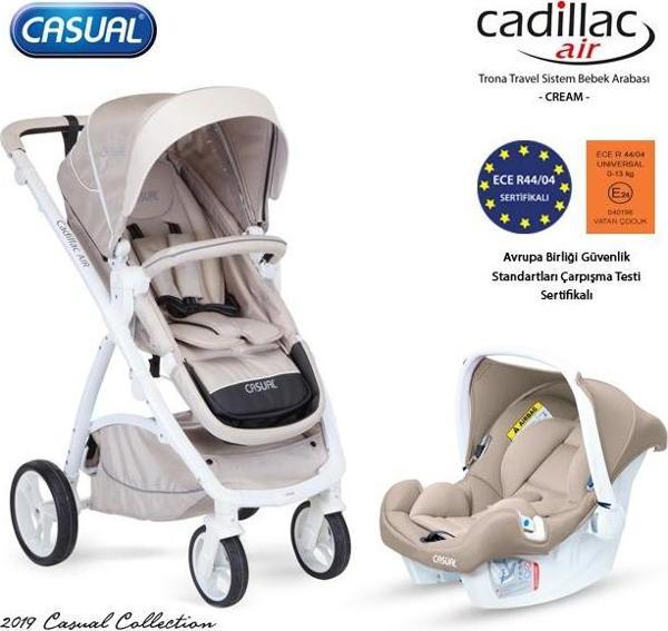 Casual Cadillac Air Trona Travel Sistem Bebek Arabası - Krem - Image 1