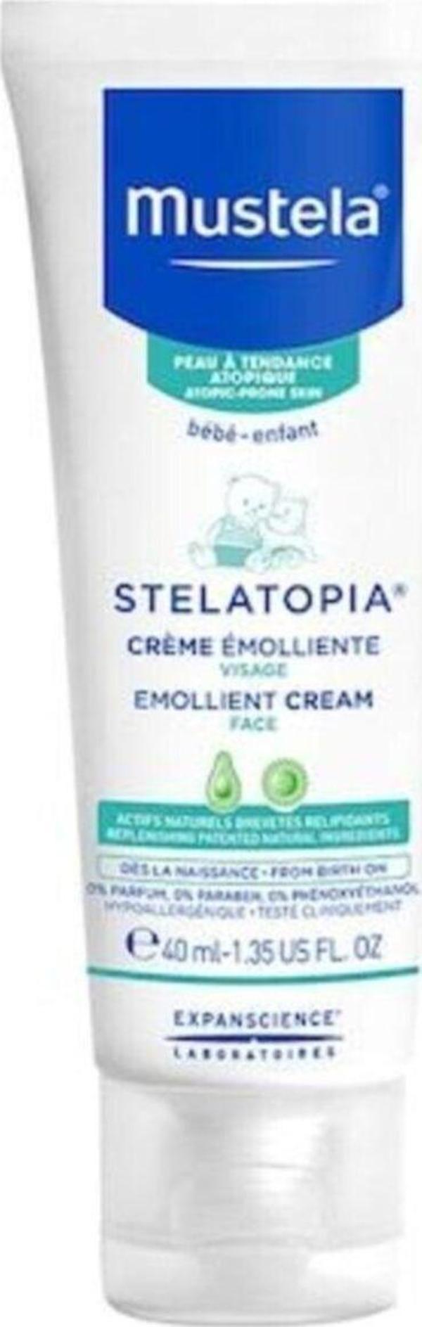Mustela Stelatopia Emollient Çok Kuru Cilt Için Yumuşatıcı Yüz Kremi 40 Ml - Image 1