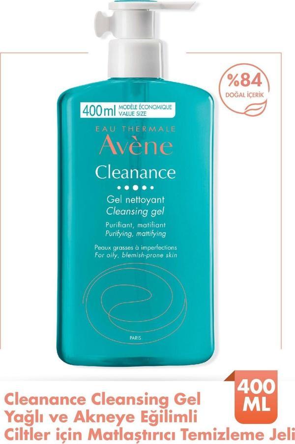 Avene Cleanance Yağlı Ve Akneye Eğilimli Ciltler İçin Matlaştırıcı Temizleme Jeli 400 Ml - Image 1