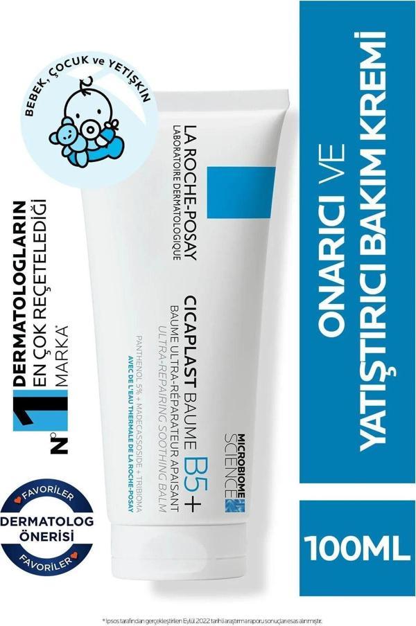 La Roche-Posay Cicaplast Baume B5 100 Ml- Kuru Ve Tahriş Olmuş Ciltler Için Onarıcı Bakım Kremi - Image 1