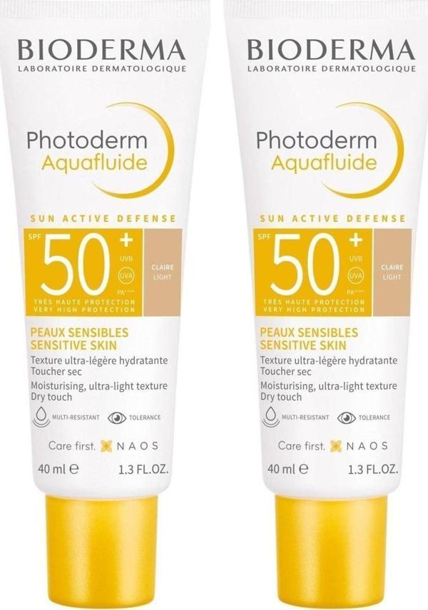 Bioderma Photoderm Aquafluide Claire Light Spf50 40 Ml 2 Adet - Image 1