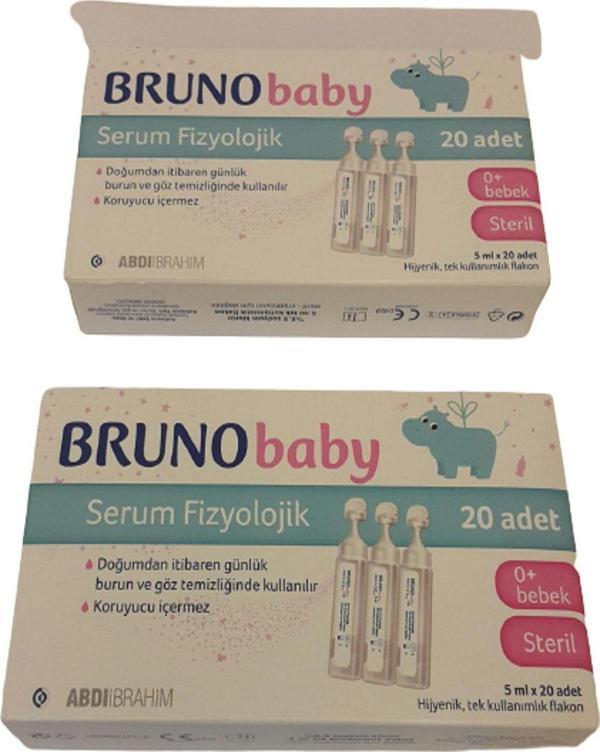 Bruno Baby Serum Fizyolojik Damla 5 Ml X 20 Flakon - 2 Kutu - Image 1