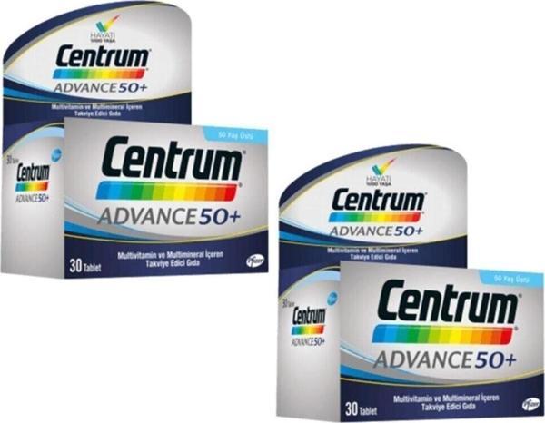 Centrum Advance Multivitamin 30 Tablet - 50 Yaş Üstü Için X2 Adet - Image 1