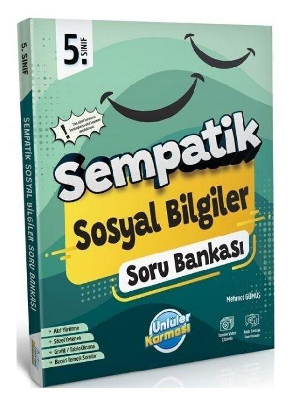 Ünlüler Karması 5. Sınıf Sosyal Bilgiler Sempatik Soru Bankası - Ünlüler Karması Yayınları - Image 1