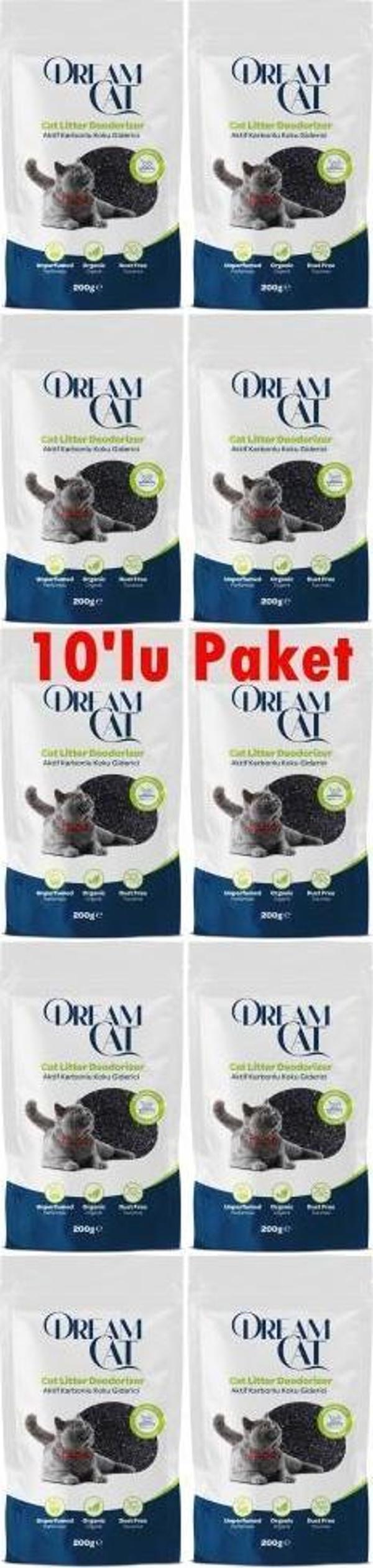 Dream Cat Kedi Kumu Koku Giderici Aktif Karbonlu 10x200 Gr  - Image 1