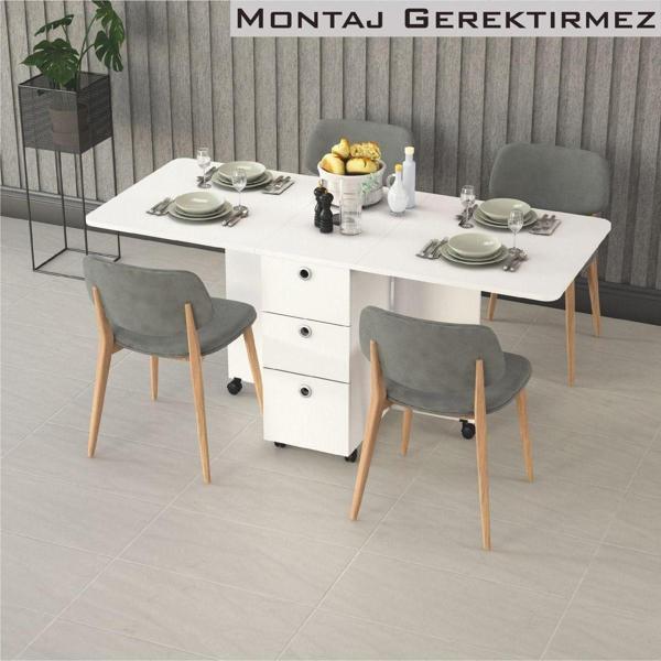 Katlanır Mutfak Yemek Çalışma Masası KM-100 - Image 1