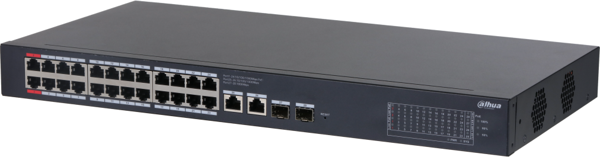DAHUA CS4228-24GT-375 28Port, Gigabit, 24 Port PoE, 375W, +2 Port Uplink, +2 Port SFP Gigabit Combo, Cloud Yönetilebilir - Image 1