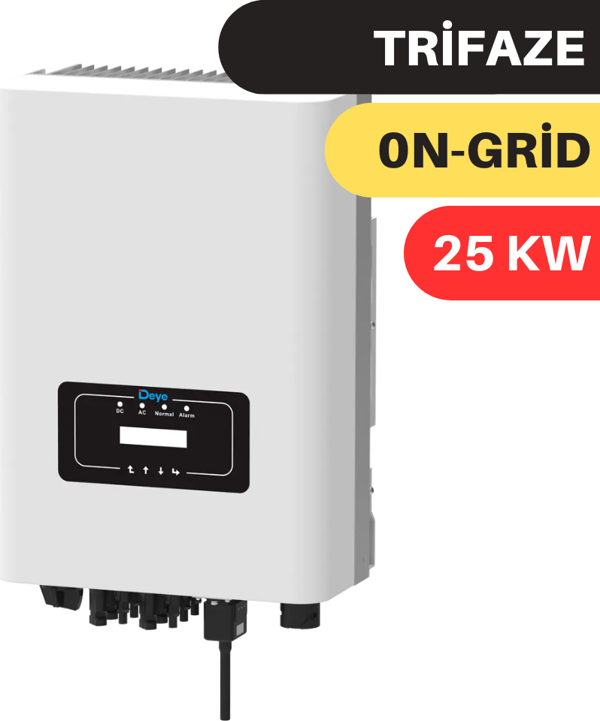 DEYE 25KW ON GRİD İNVERTER 3 FAZ TRİFAZE - Image 1