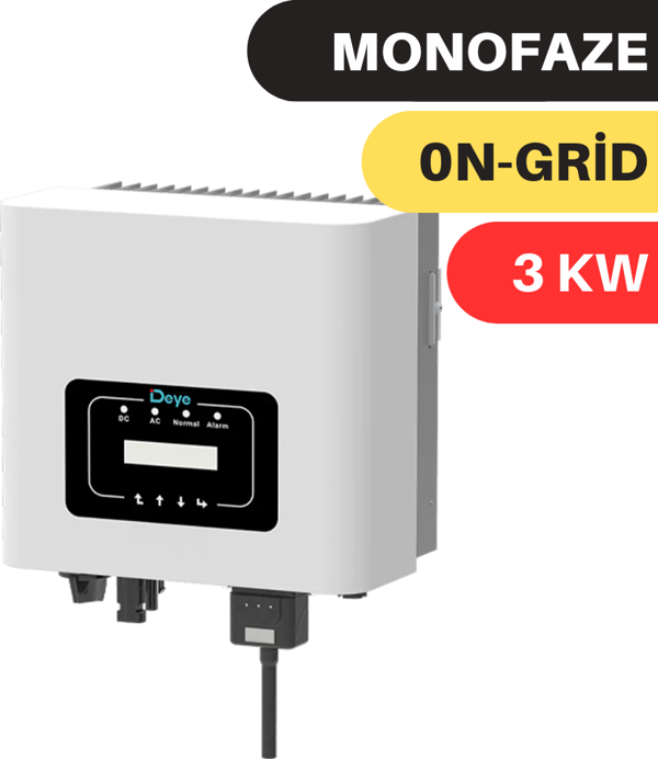 DEYE 3KW ON GRİD  İNVERTER MONO - Image 1