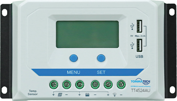 TommaTech 45A 12/24 2USB PWM Şarj Kontrol Cihazı Regültörü - Image 1