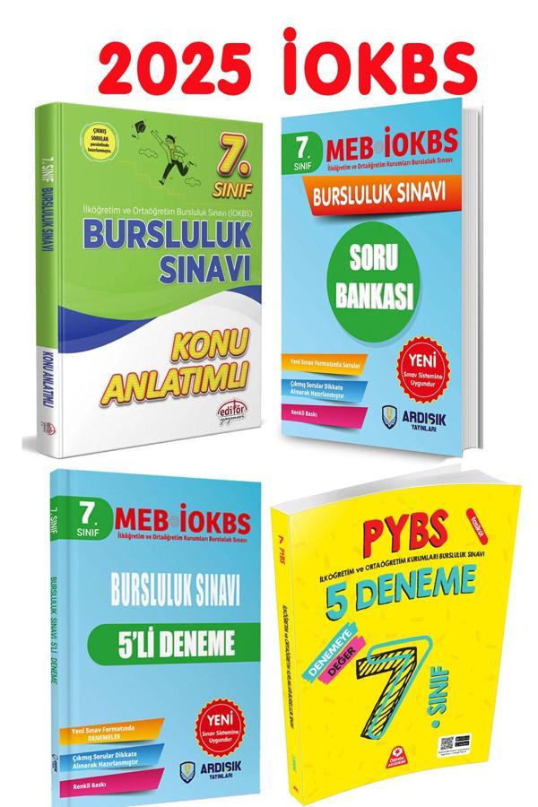 Editör Yayınları 7. Sınıf Bursluluk Sınavı Konu Soru Deneme Sınavı Seti 4 Kitap - Editör - Image 1
