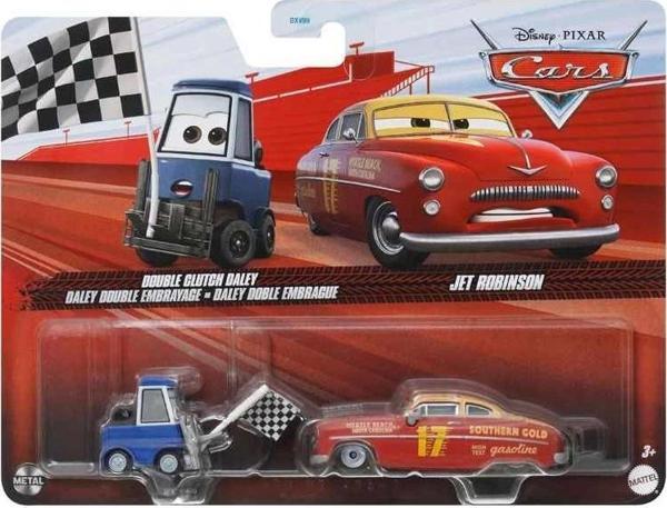 Disney Cars Ikili Karakter Araçlar Double Clutch Daley-Jet Robinson DXV99 / HTX17 - Image 1