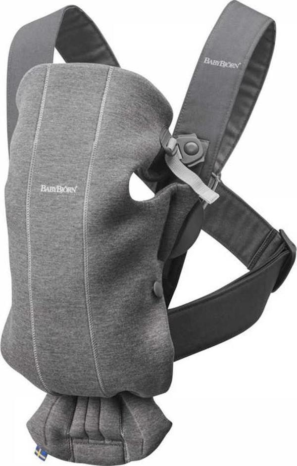 BabyBjörn Kanguru Mini 3D Cotton Jersey / Dark Grey - Image 1