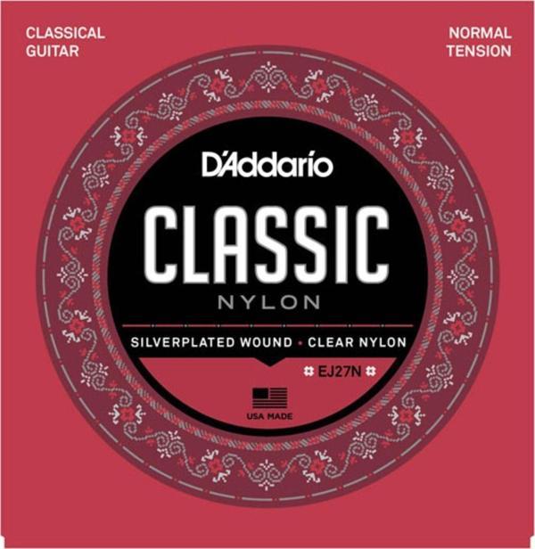 Daddario Ej27N Klasik Gitar Tel Seti (4/4), Sılverplated Wound, C D'Addarıo. Ej27N Student Nylon, No - Image 1