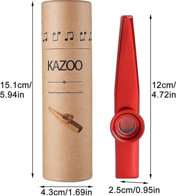 GMC MUSIC STORE Gmc Kutulu Kırmızı Renk Metal Kazoo - Image 1