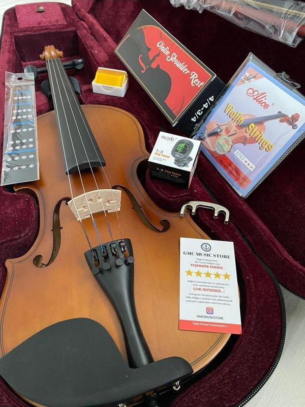 Vivaldi 1414P 4/4 Mat Yeni Seri Keman Full Seti ! - Image 1