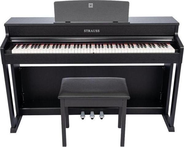 GMC MUSIC STORE Strauss Stp-320-Bk Siyah Çekiç Aksiyonlu Dijital Piyano - Image 1
