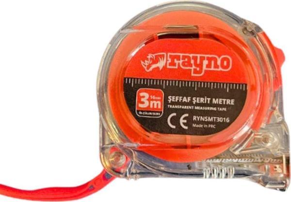 Dünya Sünger Şeffaf Şerit Metre 3 Metre 25 Mm Çelik Borulu Metre Ölçü Aleti Mezura - Image 1