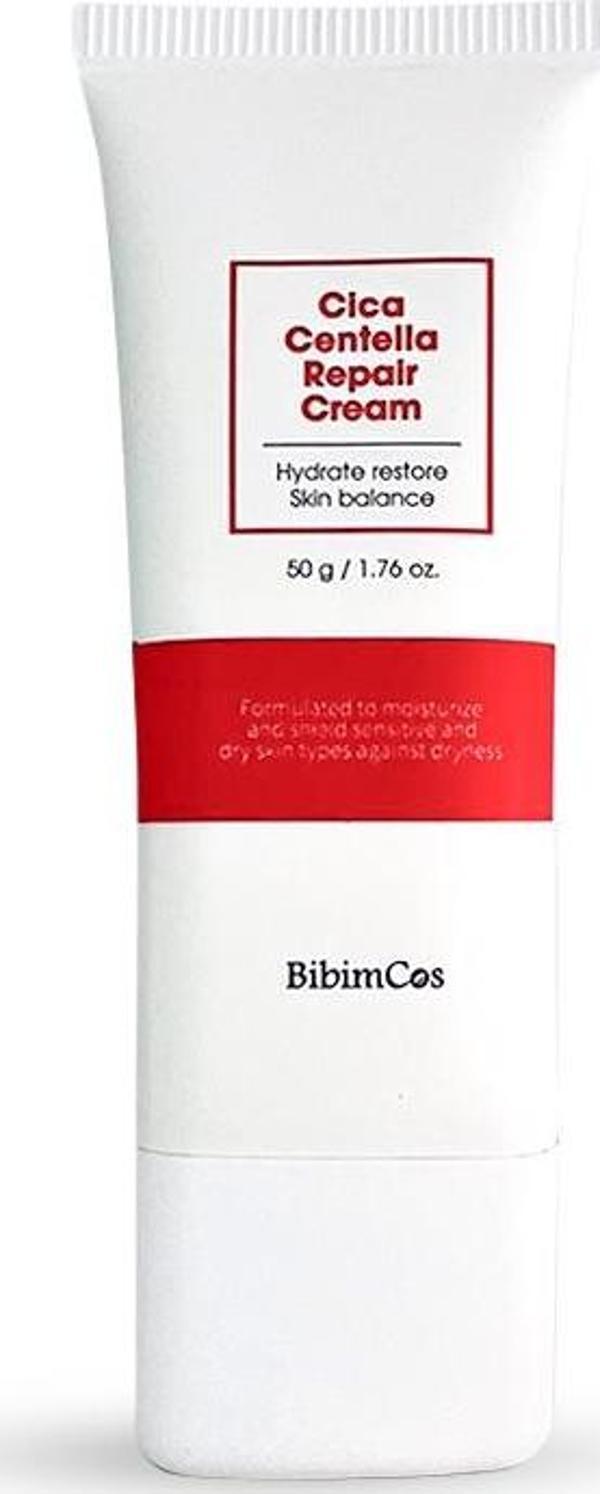 Bibimcos Cica Centella Repair Cream 50ml - Cilt Onarıcı ve Sakinleştirici Krem - Image 1