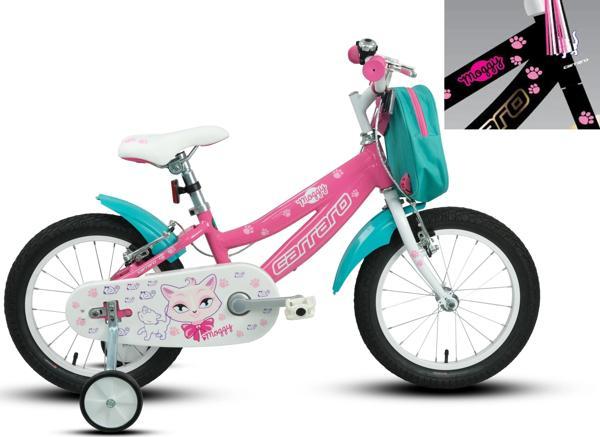 Carraro Moggy 20 V Fren 20 Jant Kız Çocuk Bisikleti Siyah Altın Pembe  - Image 1