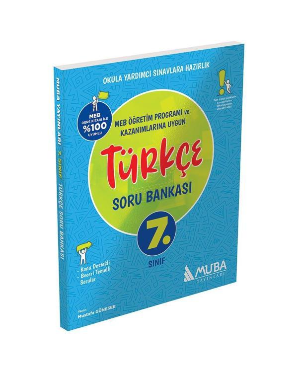 7. Sınıf Türkçe Soru Bankası - Muba Yayınları - Muba Yayınları - Image 1