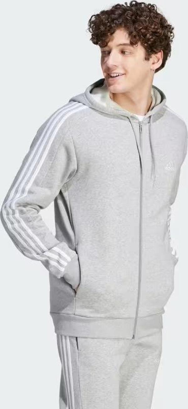 Adidas 3S Fl Fz Hd Erkek Fermuarlı Sweatshirt - Image 1