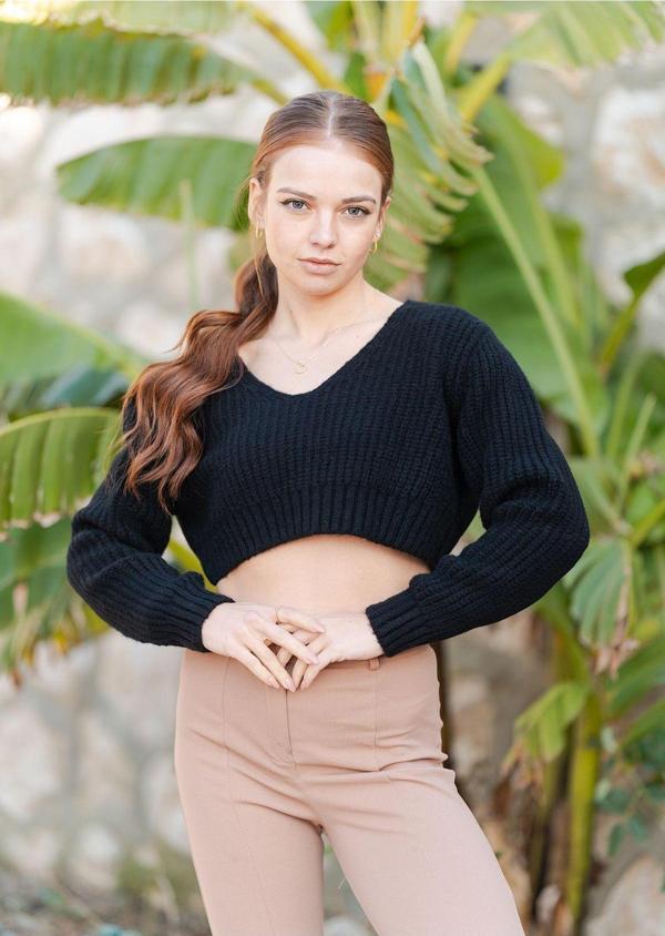 Örme Crop Kazak - Image 1