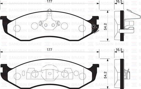 ÖN FREN BALATA JEEP GRAND CHEROKEE I 4.0L 5.2L 91-99 . WRANGLER 96-07 - Image 1