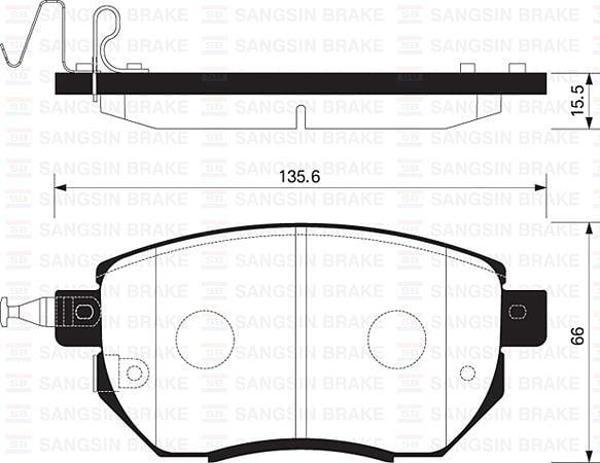 ÖN FREN BALATA NISSAN MURANO 3.5L VQ35 Z50 03-08 / INFINITI FX35 FX45 02- - Image 1