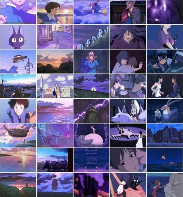 Bexdore Studio Ghibli Kolaj Seti 40 Adet 15×10 C Anime Poster Seti Kaliteli Kuşe Kağıt 350 Gr - Image 1