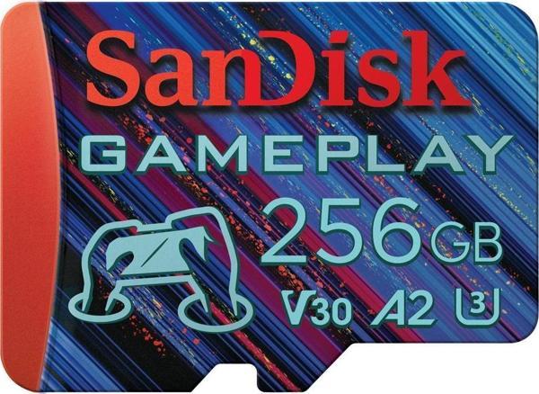 SanDisk GamePlay 256GB SDSQXAV-256G-GN6XN 190/130MB/s 4K UHD microSDXC A2 V30 Gaming Hafıza Kartı - Image 1