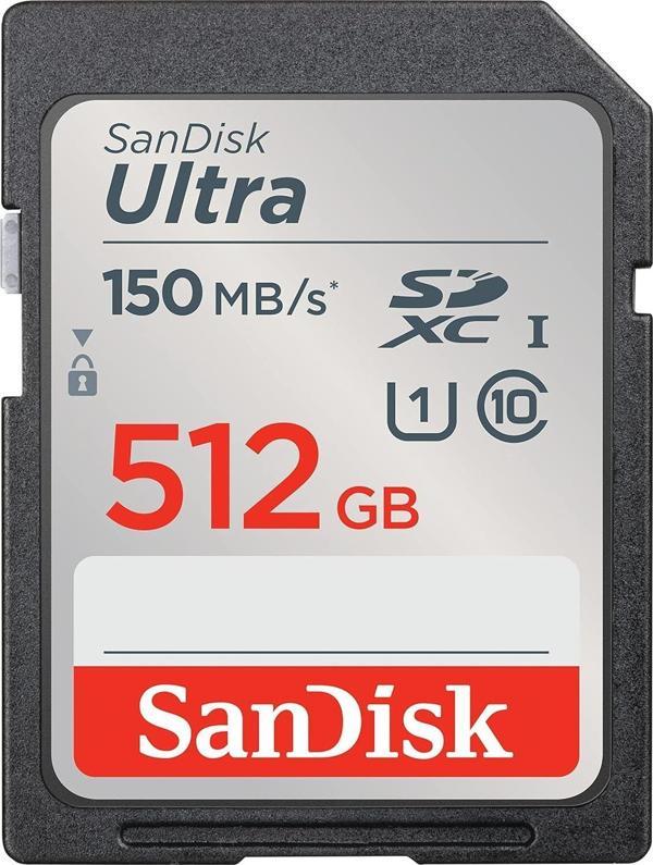 SanDisk Ultra 512GB 150MB/s SDHC/SDXC Class 10 UHS-I Hafıza Kartı SDSDUNC-512G-GN6IN - Image 1