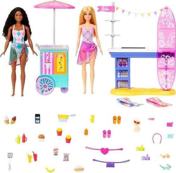 Barbie Brooklyn ve Malibu Bebekleri Oyun Seti HNK99 - Image 1