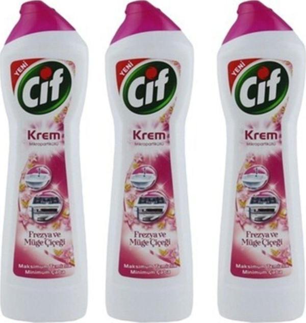 Cif Krem Frezya Ve Müge Çiçeği 500 Ml 3'Lü..3 Adet 500 Ml.. - Image 1