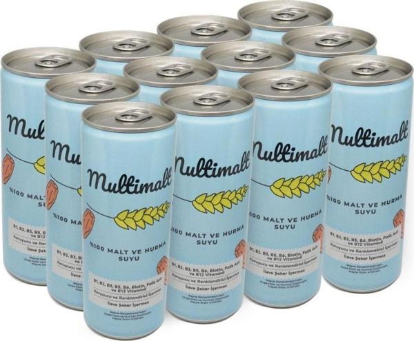 Multimalt Anne Sütü Artırıcı Alkolsüz Malt Ve Hurma Suyu 250 Ml X 12 Adet - Image 1