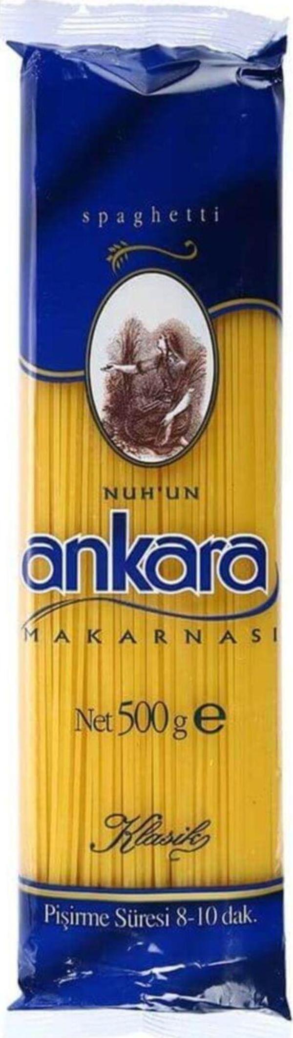 Nuh'un Ankara Ankara Makarna Spagetti 500 Gr ( 10 Adet) - Image 1