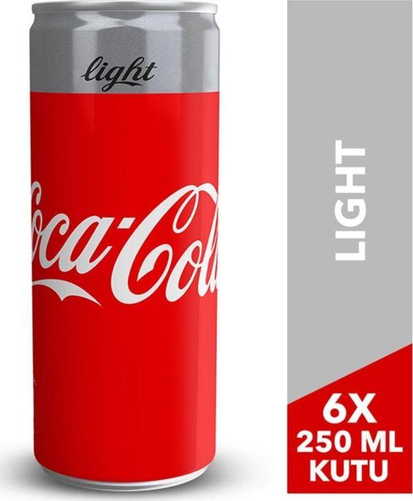 Coca-Cola Coca-Cola Light 6X250 Ml Kutu - Image 1
