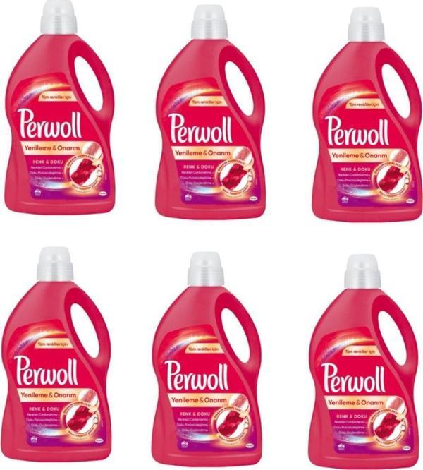Perwoll 3 L X 6 Adet - Renkliler Için Sıvı Çamaşır Deterjanı - Image 1