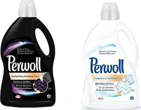 Perwoll 3 Lt Siyahlar Ve 3 Lt Beyazlar (50+50=100 Yıkama) - Image 1