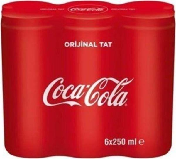 Coca-Cola Kutu 6 * 250 Ml - Image 1
