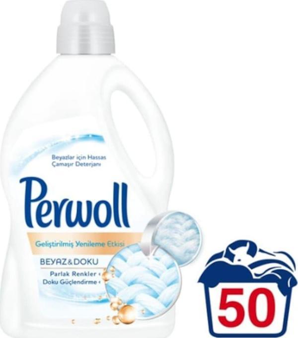 Perwoll Beyaz Sihir 3 Lt. 50 Yıkama Çamaşır Deterjanı - Image 1