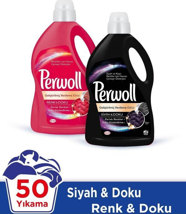Perwoll Geliştirilmiş  1Renkli+1Siyah 50Wl 3L Mix 2Li - Image 1