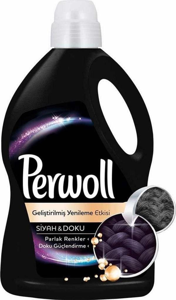 Perwoll Gözalıcı Siyah Sıvı Çamaşır Deterjanı 3 Lt - Image 1