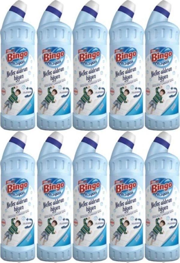 Bingo Oksijen Çamaşır Suyu 750 Ml (750 Ml X 9 Adet) - Image 1
